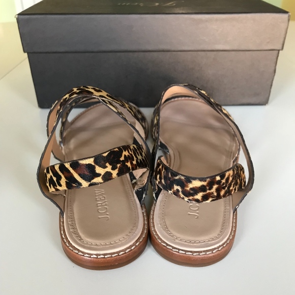 J. Crew calf hair sandals *NEW* - Picture 6 of 7